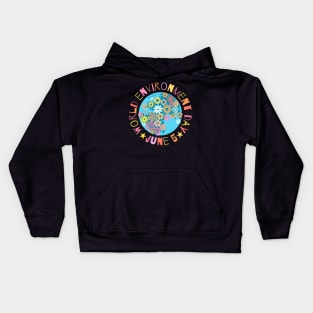 Happy Earth Day 2 Kids Hoodie